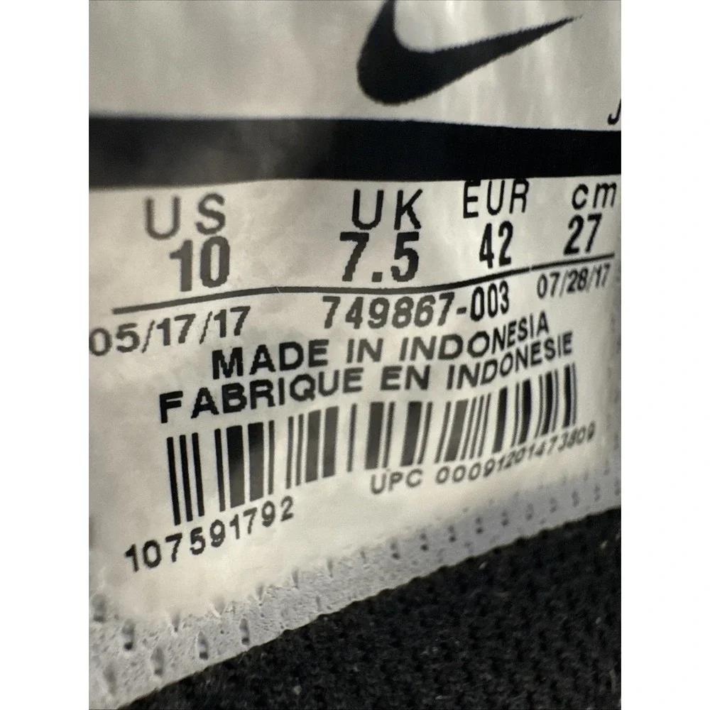 Nike Court Royale 74 Black Sneakers With Iridescent Back Women Sz-10, 749867-003